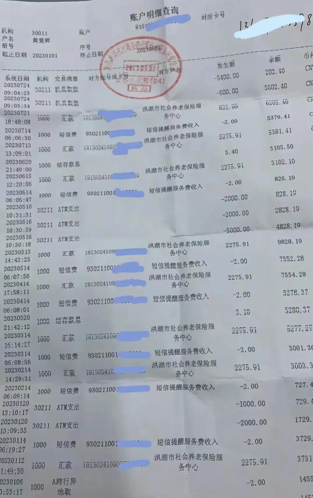老人退休金被冒領16年 金額超20萬